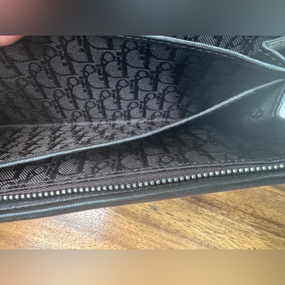 CHRISTIAN DIOR LADY DIOR CHAIN WALLET 100%AUTHENTIC VERY GOOD USED CONDITION EUC - Picture 10 of 16